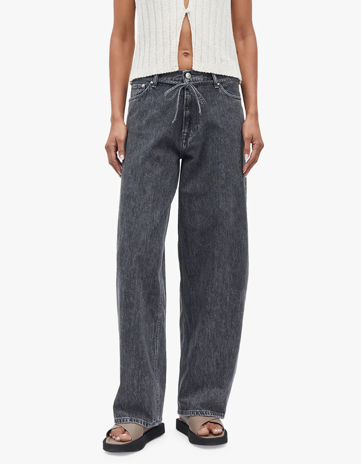 Saharper Jeans Belt 15590 - Grey Cloud