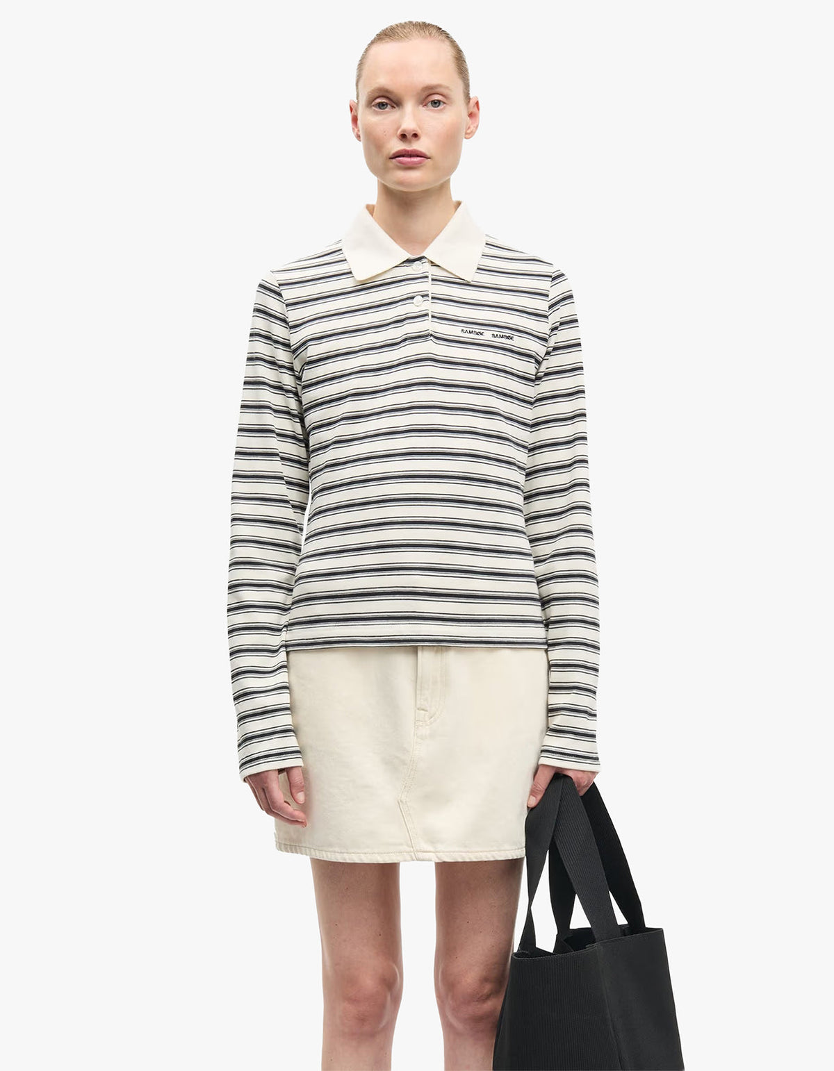 Sadonell L/S Polo 15512 - Egret St.