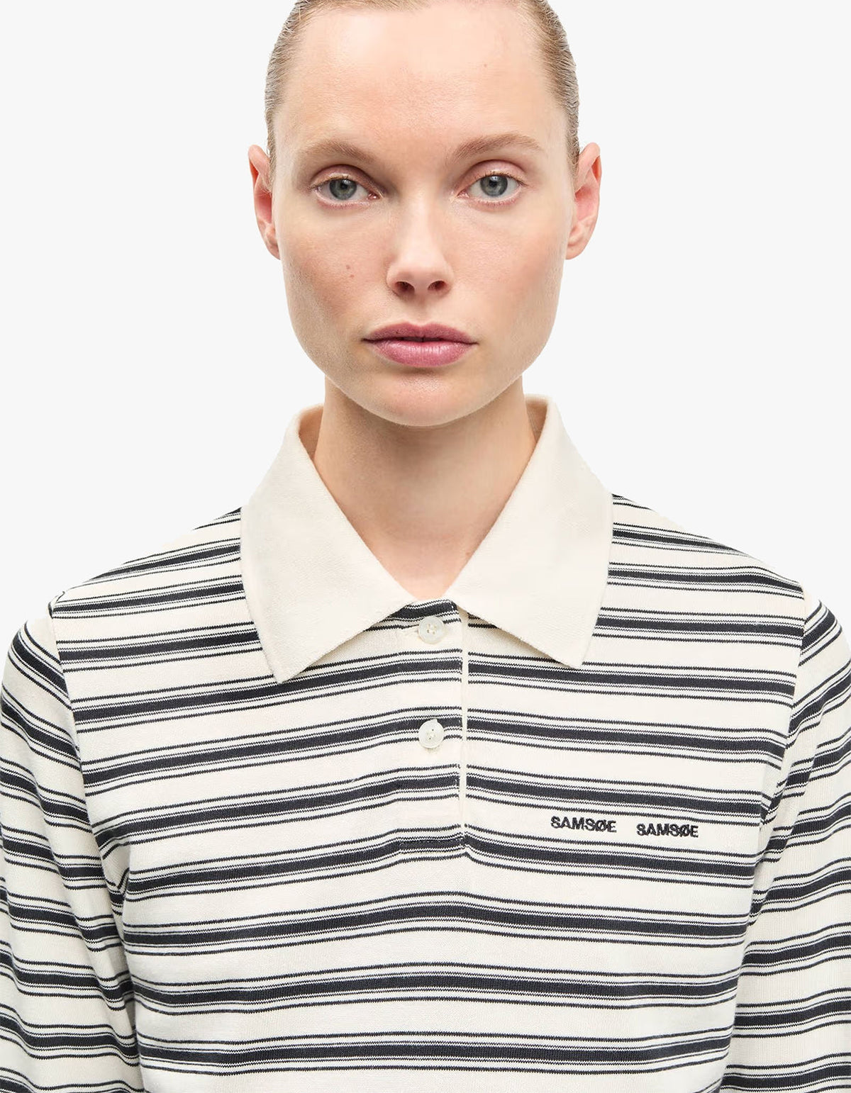 Sadonell L/S Polo 15512 - Egret St.