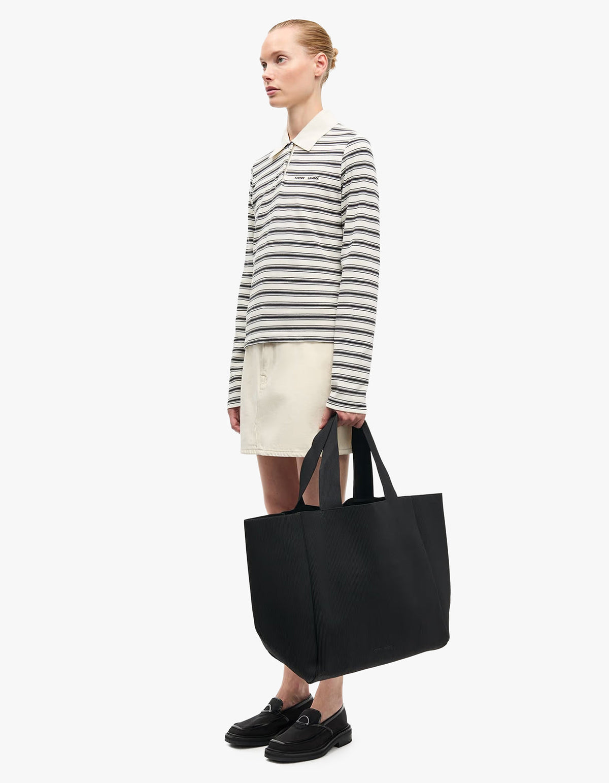Sadonell L/S Polo 15512 - Egret St.