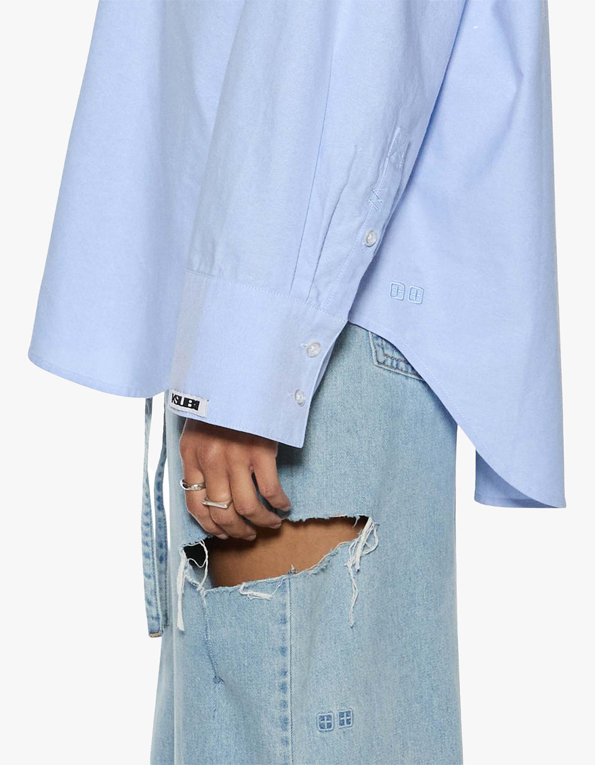 Astra L/S Shirt - Blue Oxford