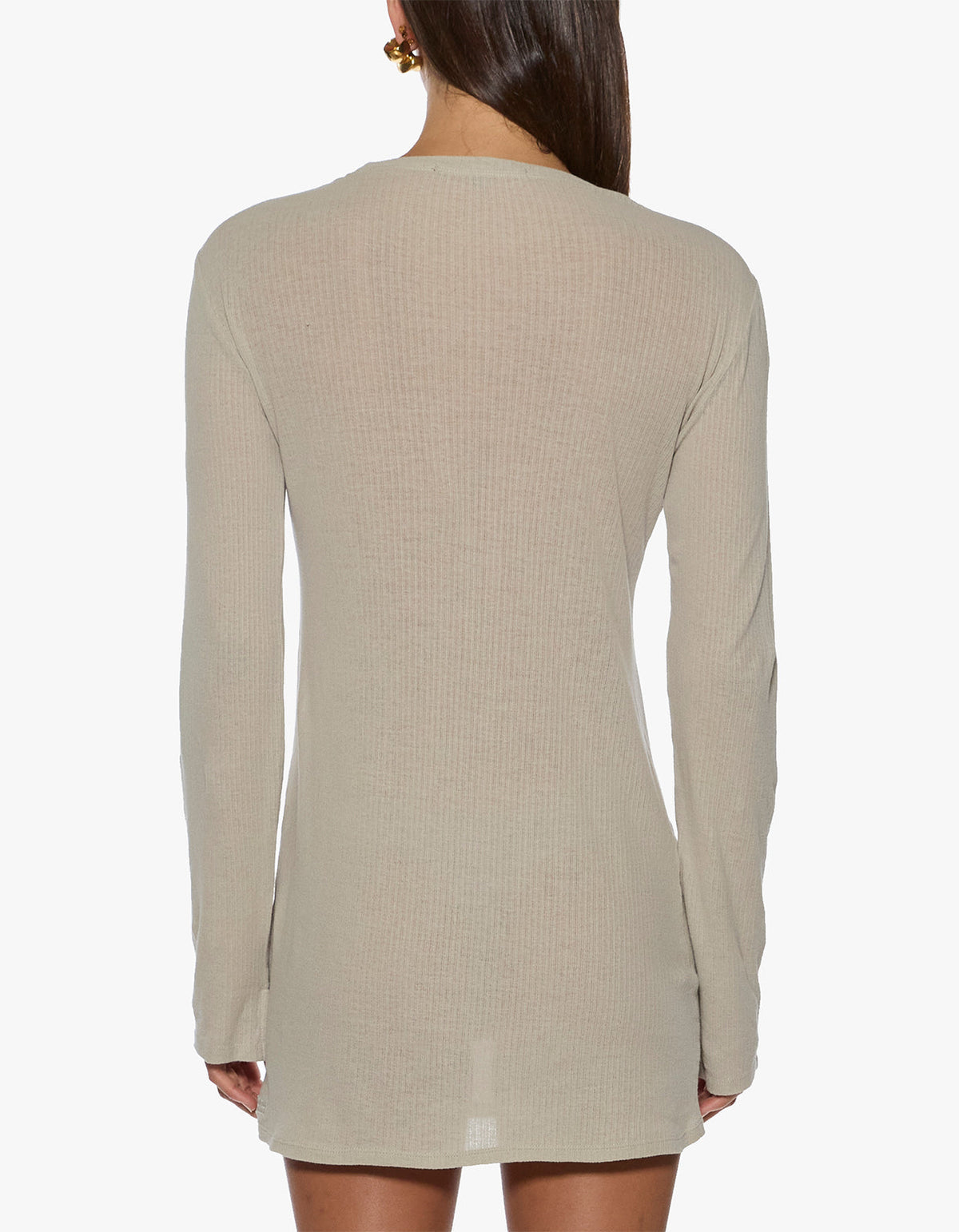 Crawford L/S Mini Dress - Taupe