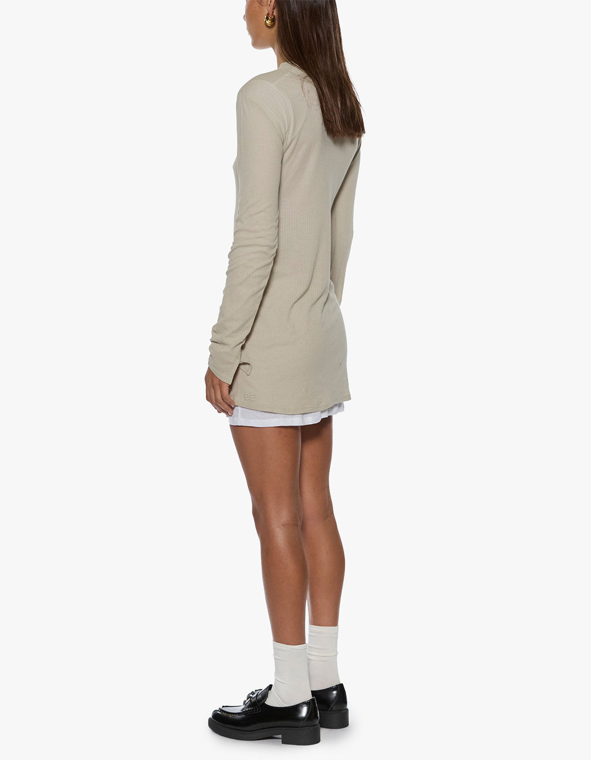Crawford L/S Mini Dress - Taupe
