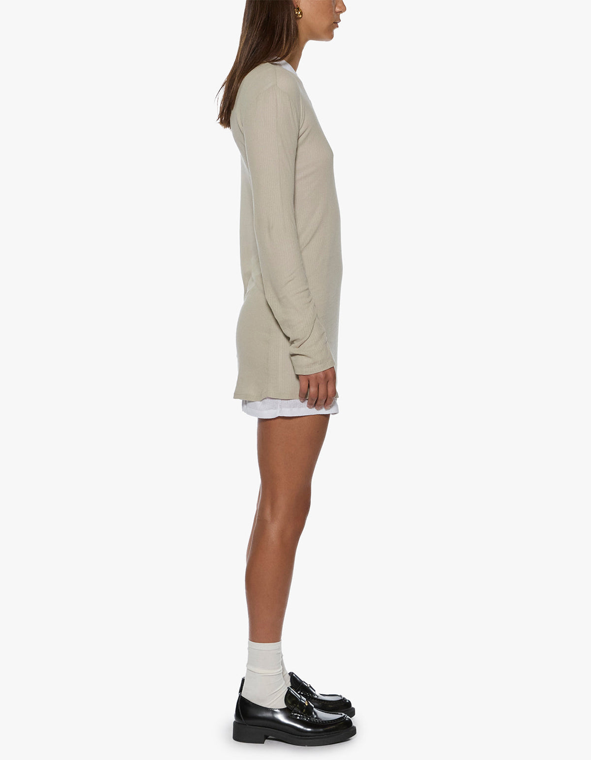 Crawford L/S Mini Dress - Taupe