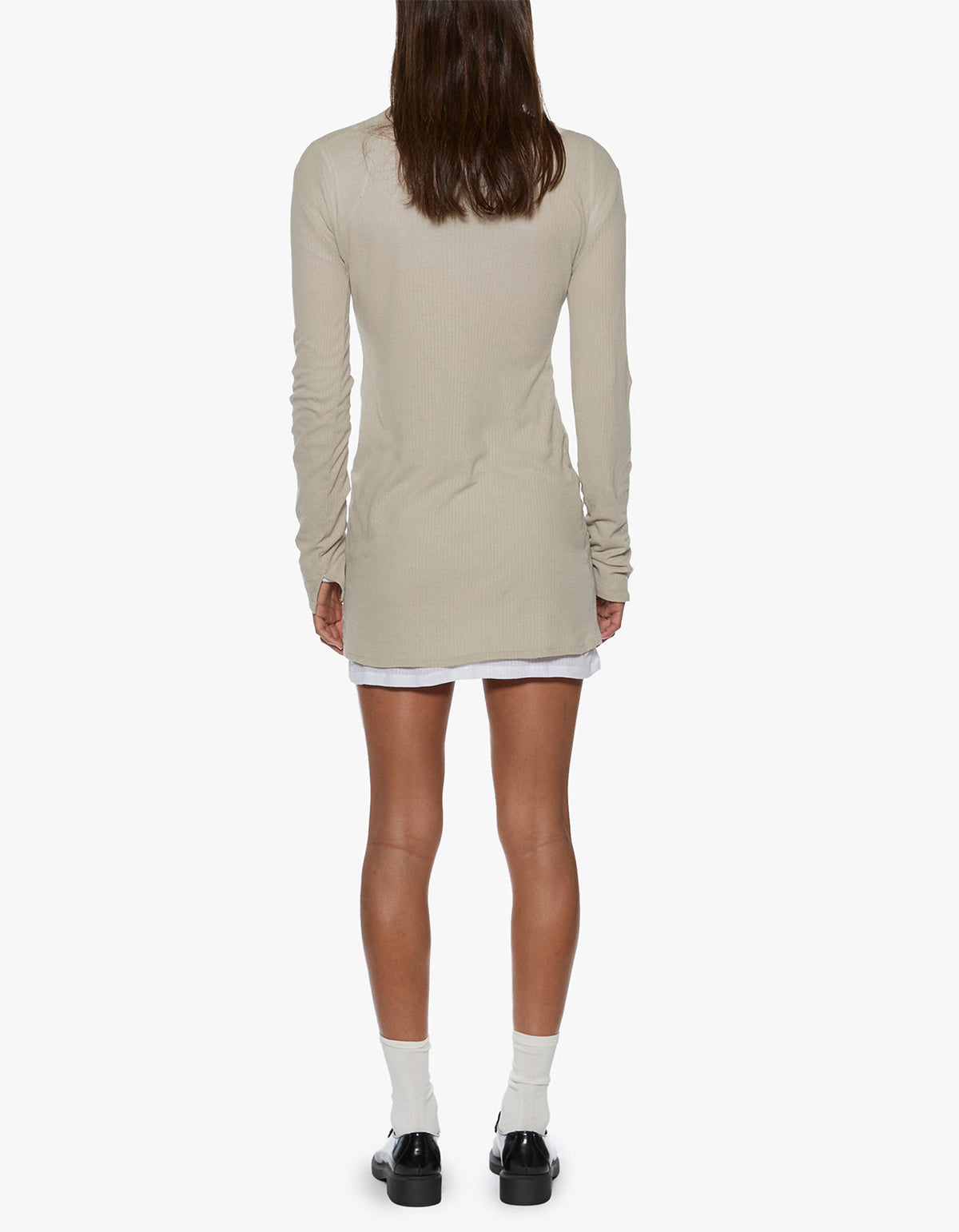 Crawford L/S Mini Dress - Taupe