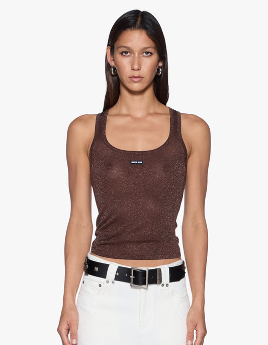 Origin Knit Tank - Stone Lurex