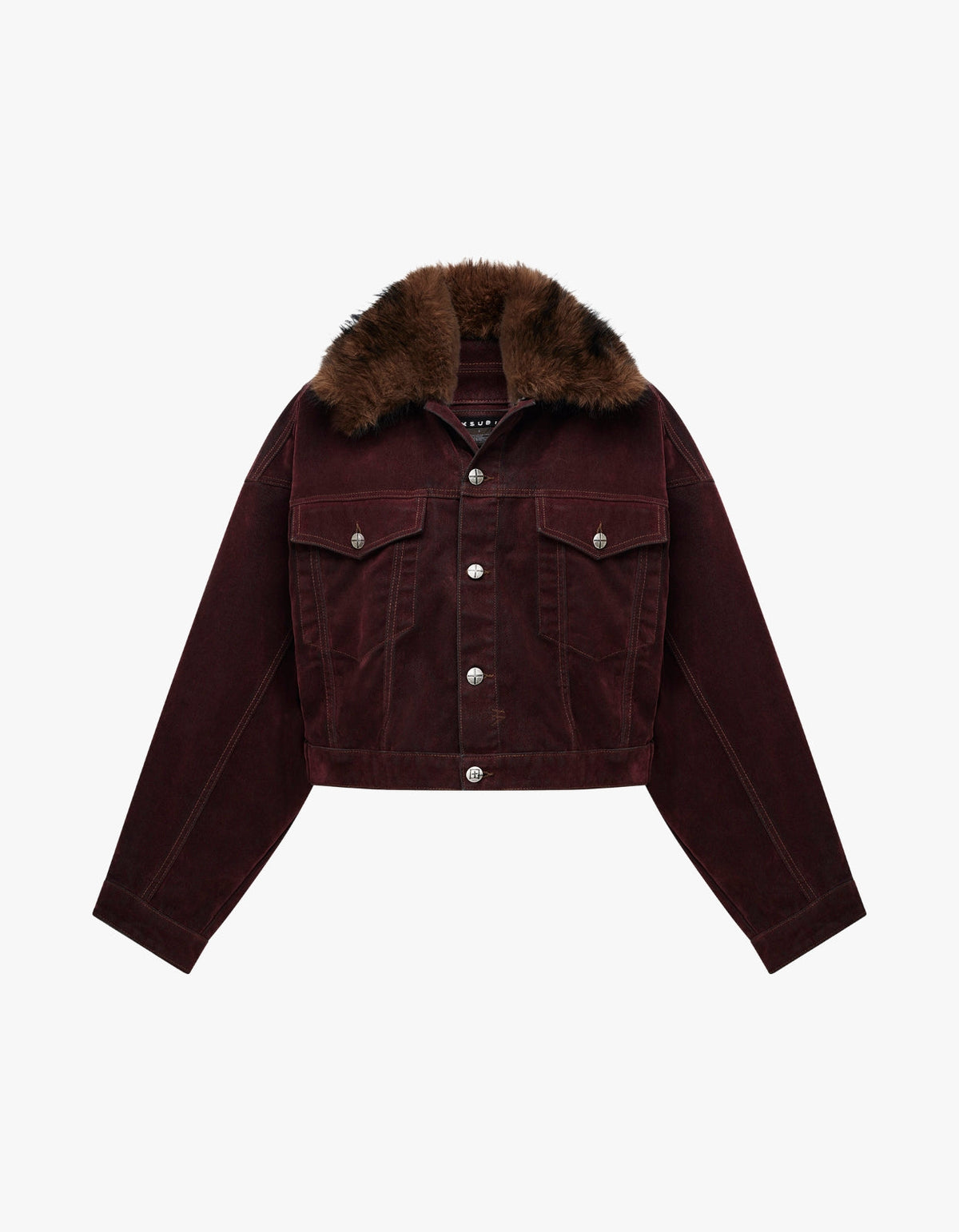 Relaxed Trucker Jacket - Merlot