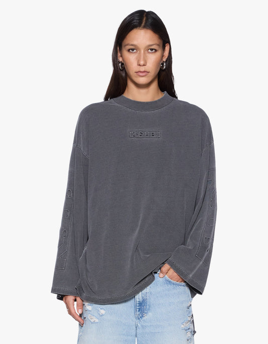 Sott Altar Boyfriend L/S Tee - Charcoal
