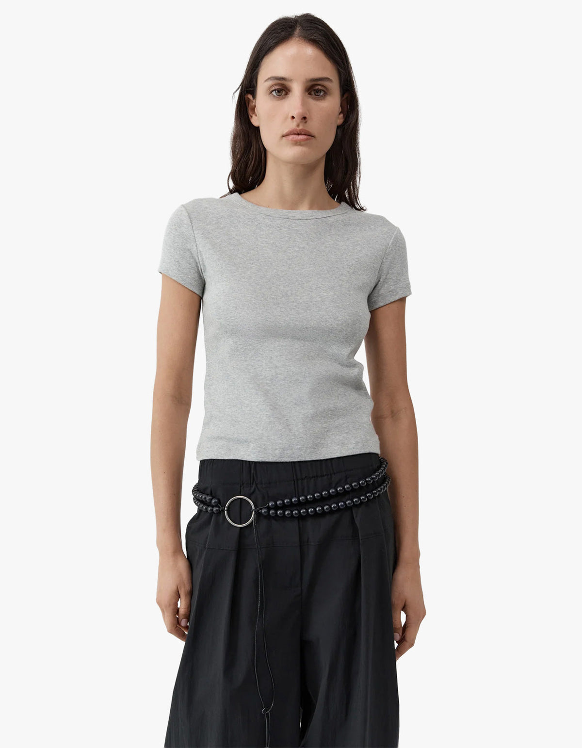 Organic Cotton Baby Tee - Grey Marle
