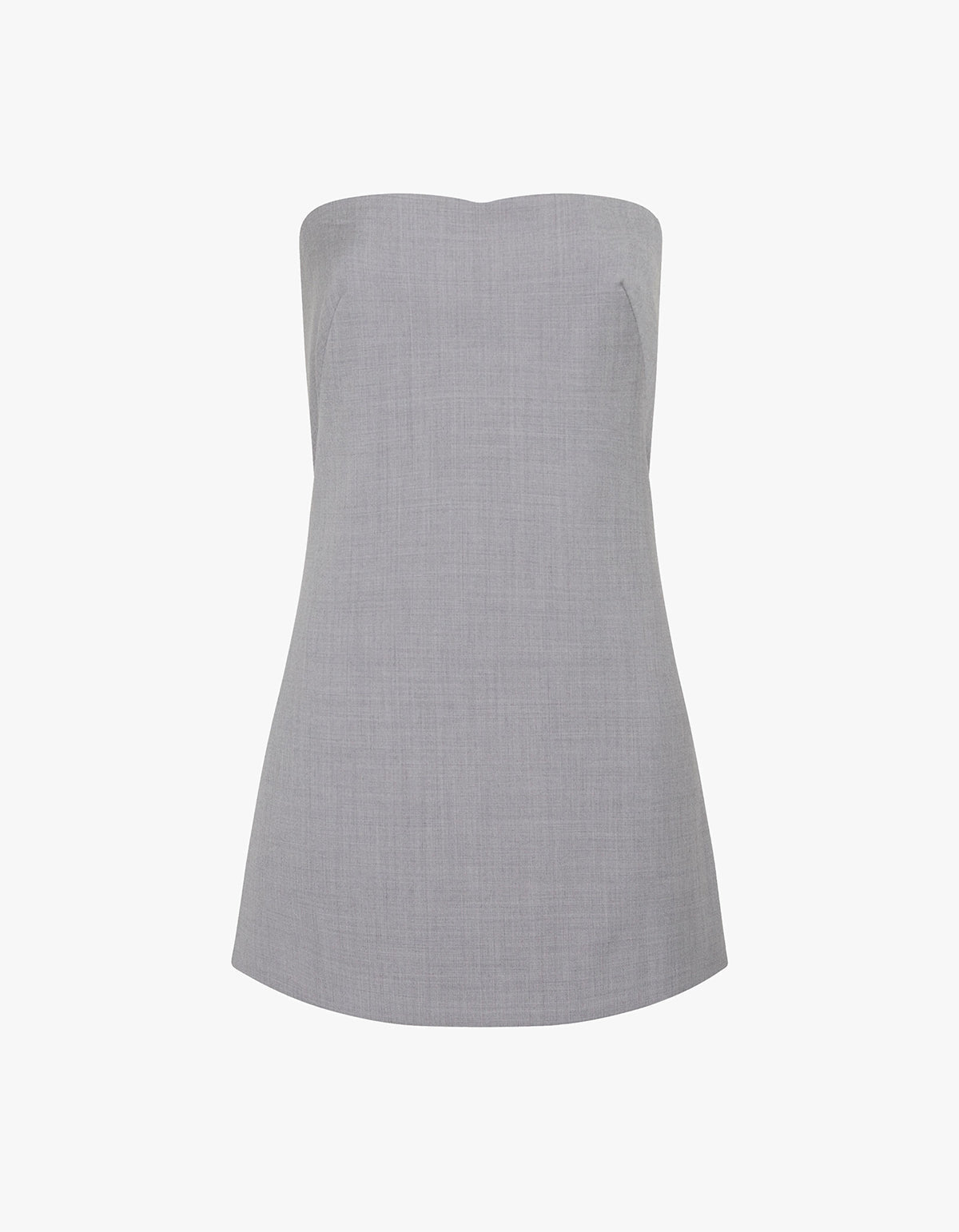 Wool Column Tunic - Grey