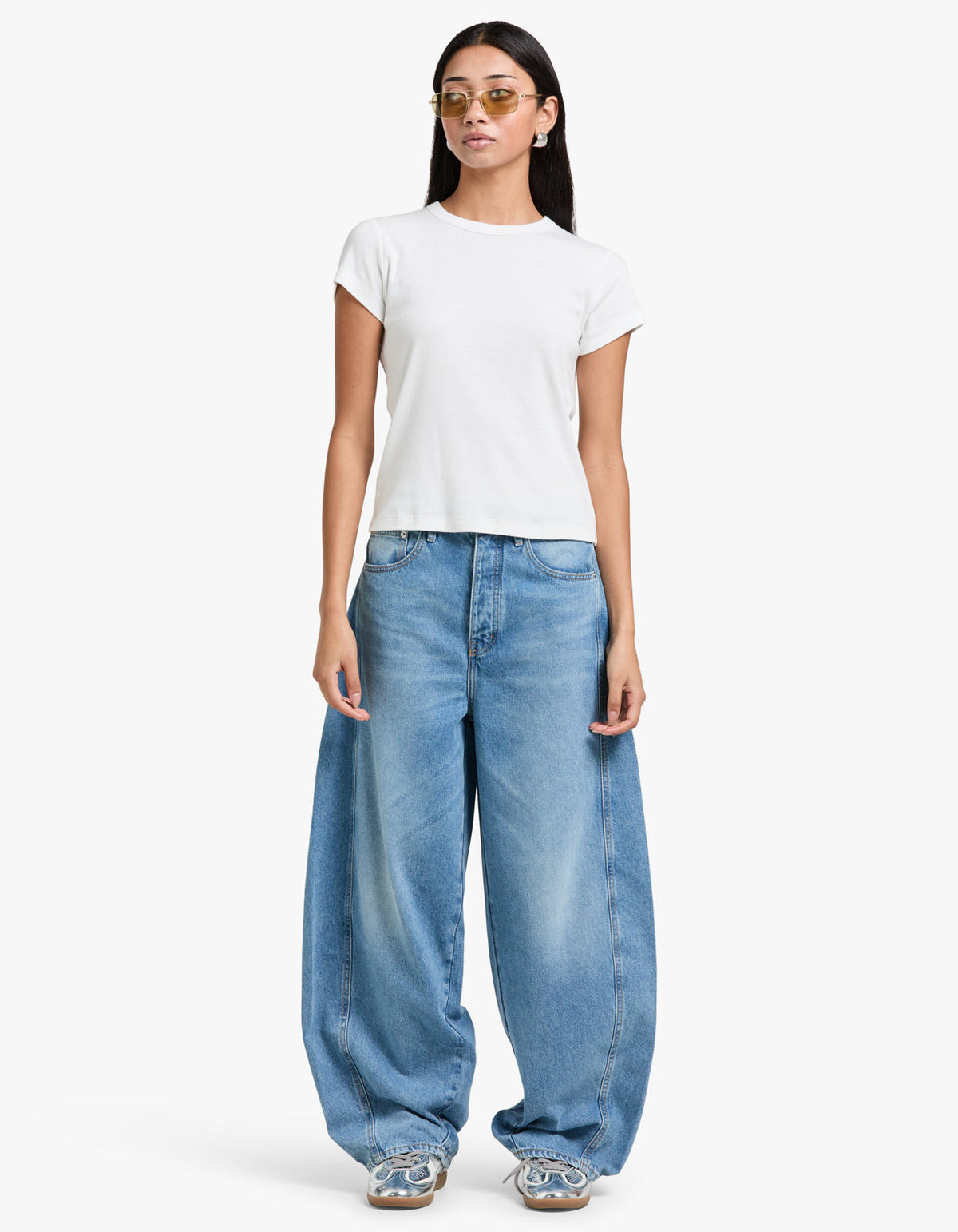Mid Rise Balloon Jeans - 90S Blue