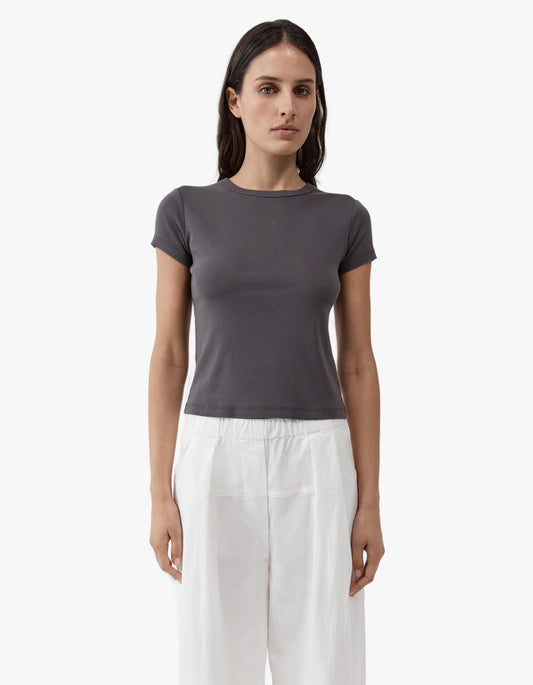 Organic Cotton Baby Tee - Soot