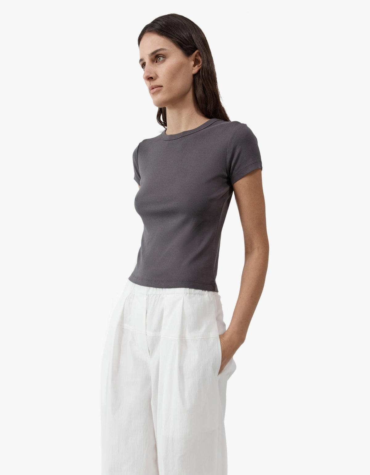 Organic Cotton Baby Tee - Soot