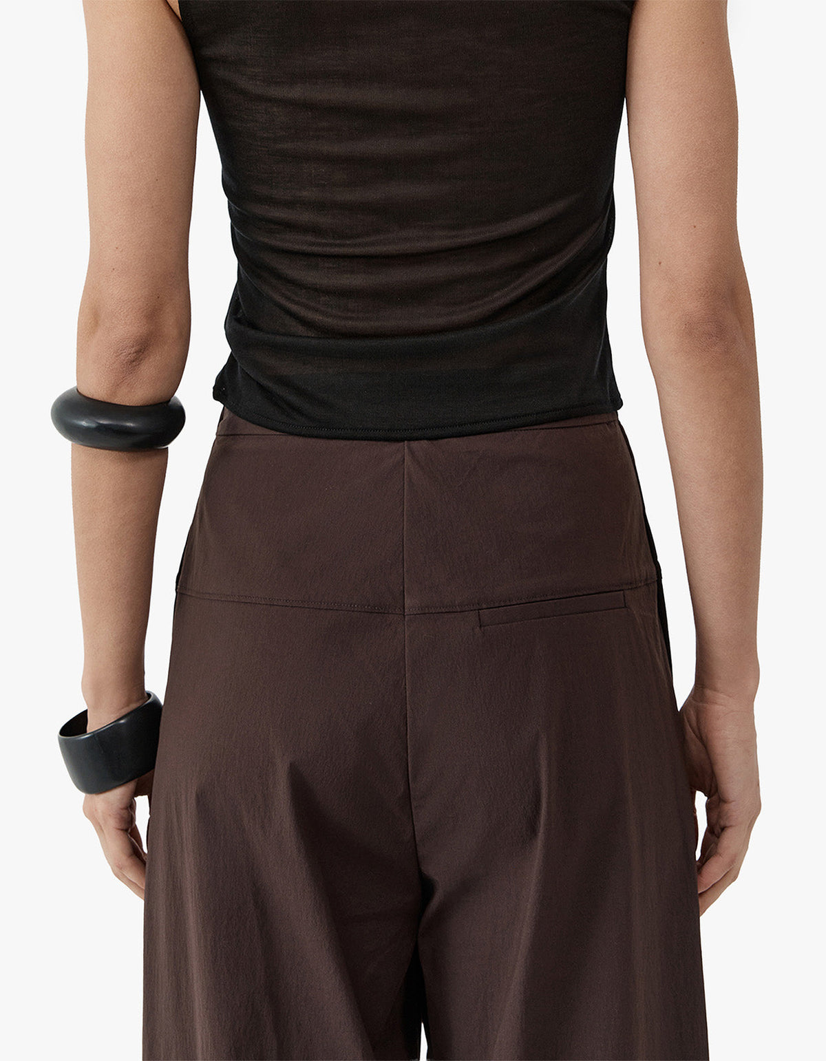 Relaxed Pleat Pants - Bark