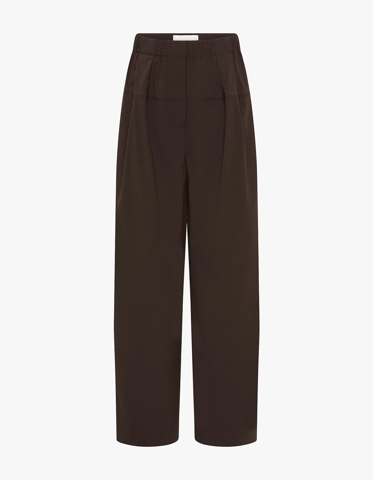 Relaxed Pleat Pants - Bark
