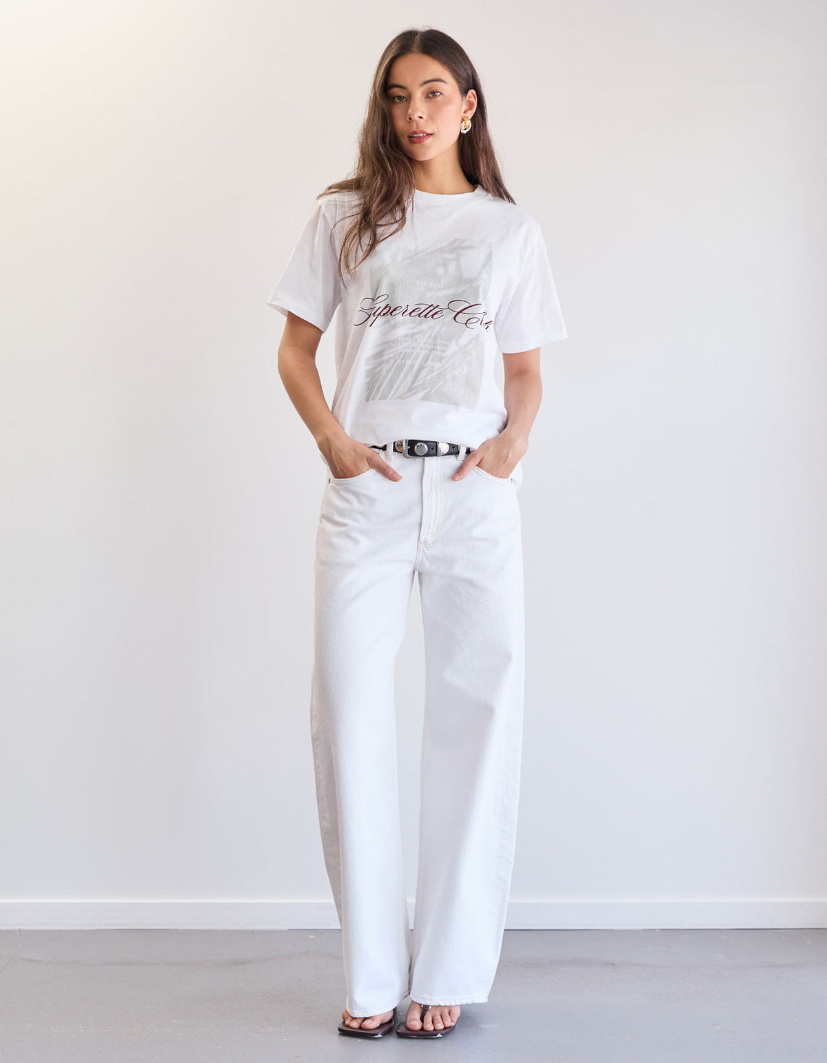 Palm Club Tee - White