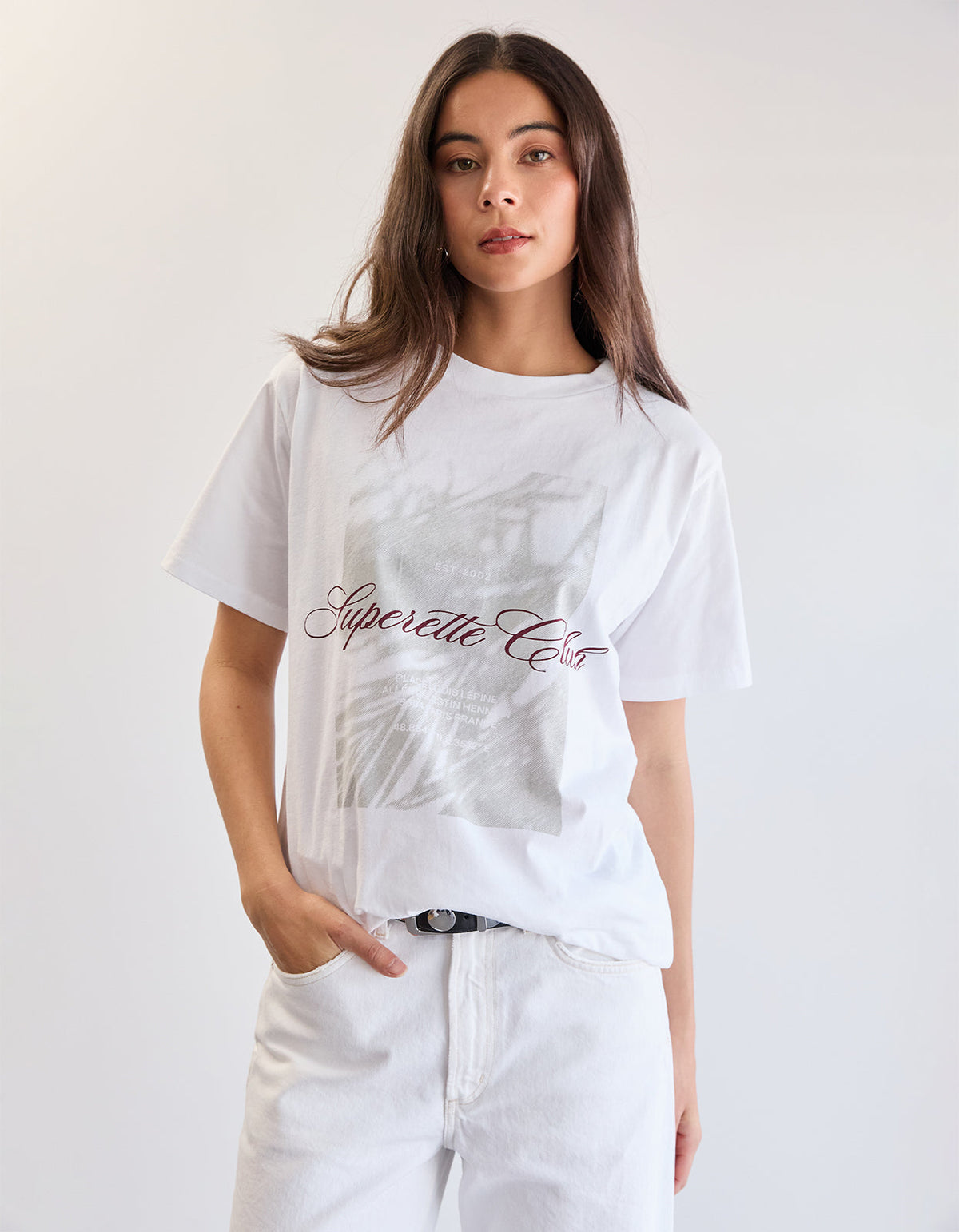 Palm Club Tee - White