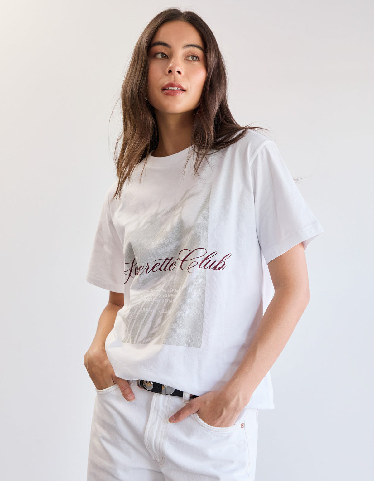 Palm Club Tee - White