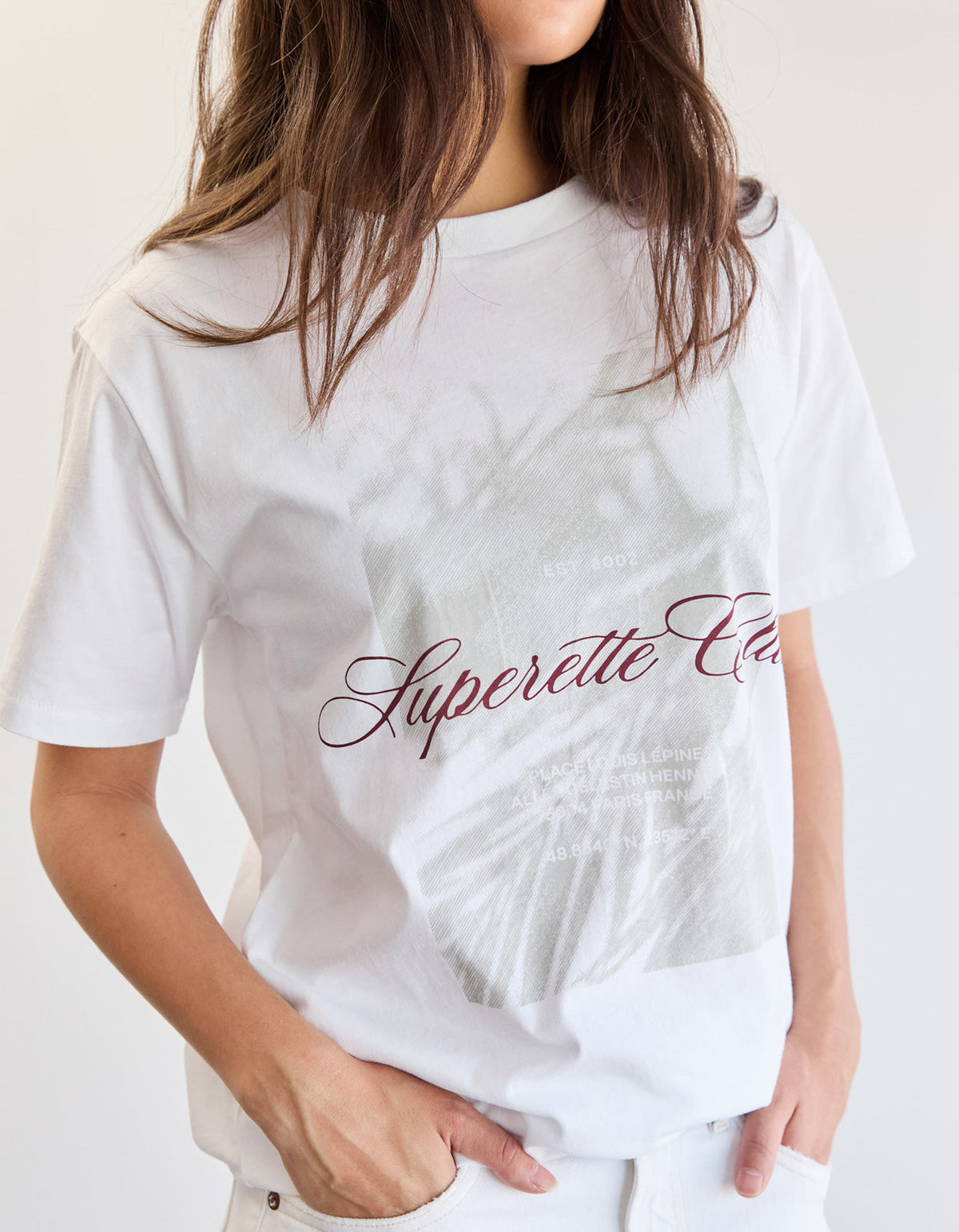 Palm Club Tee - White