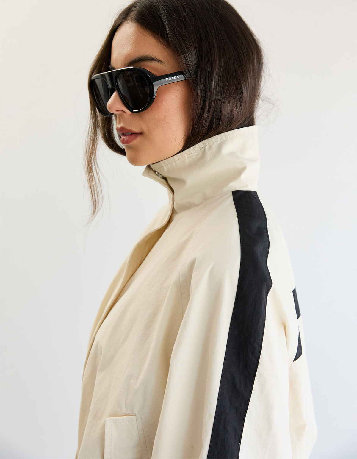 Coast Jacket - Ivory/Black