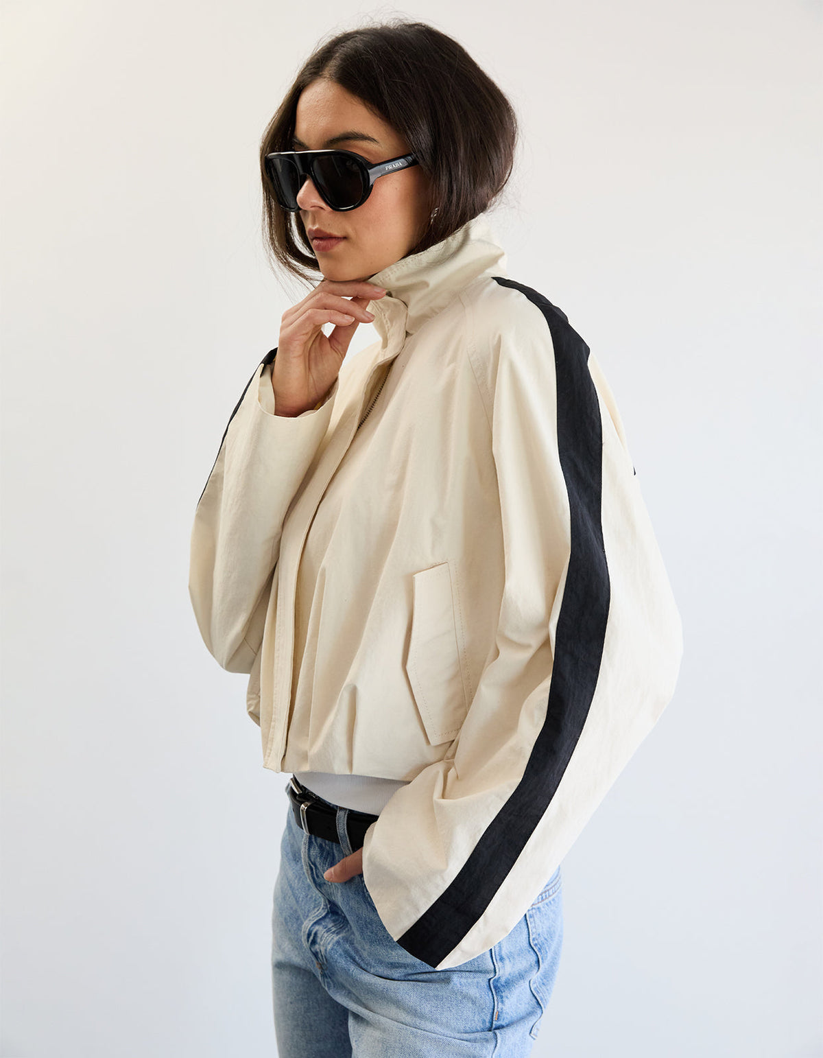 Coast Jacket - Ivory/Black