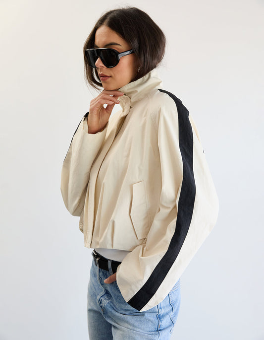 Coast Jacket - Ivory/Black