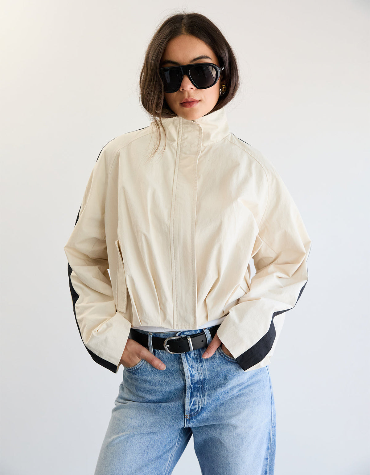 Coast Jacket - Ivory/Black