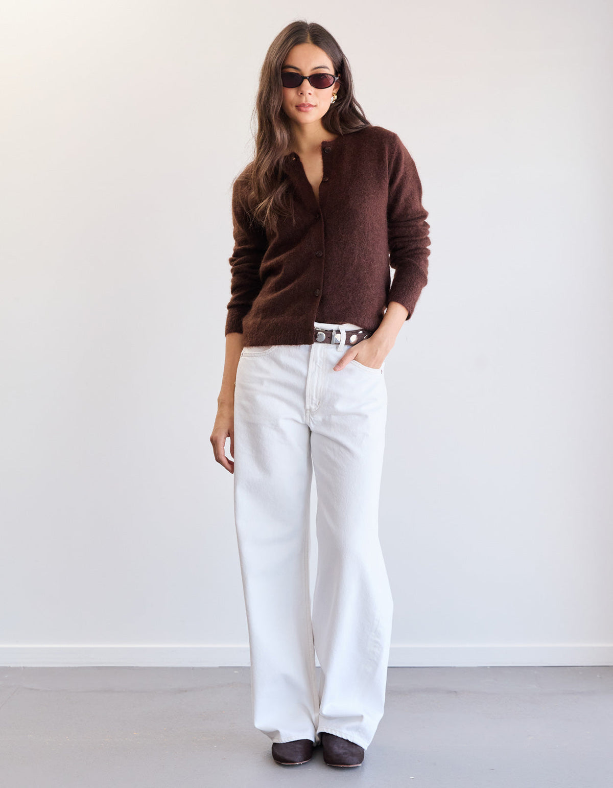 Deacon Knit Cardi - Chocolate