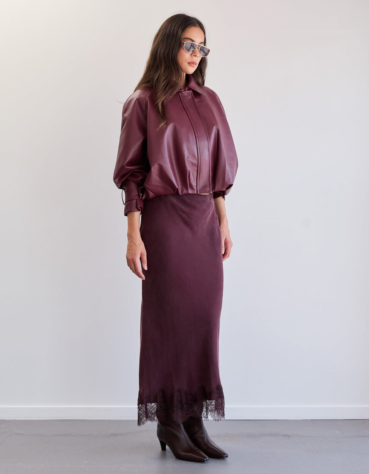 Haven Skirt - Burgundy