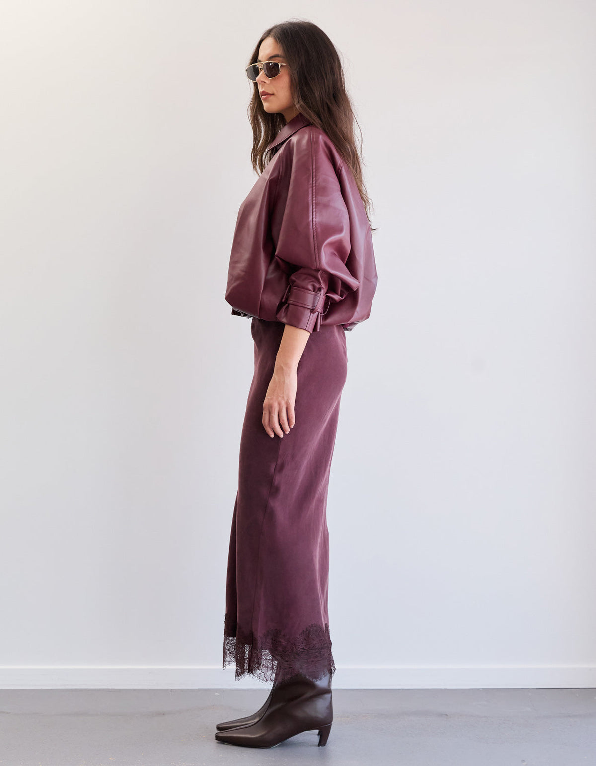 Haven Skirt - Burgundy