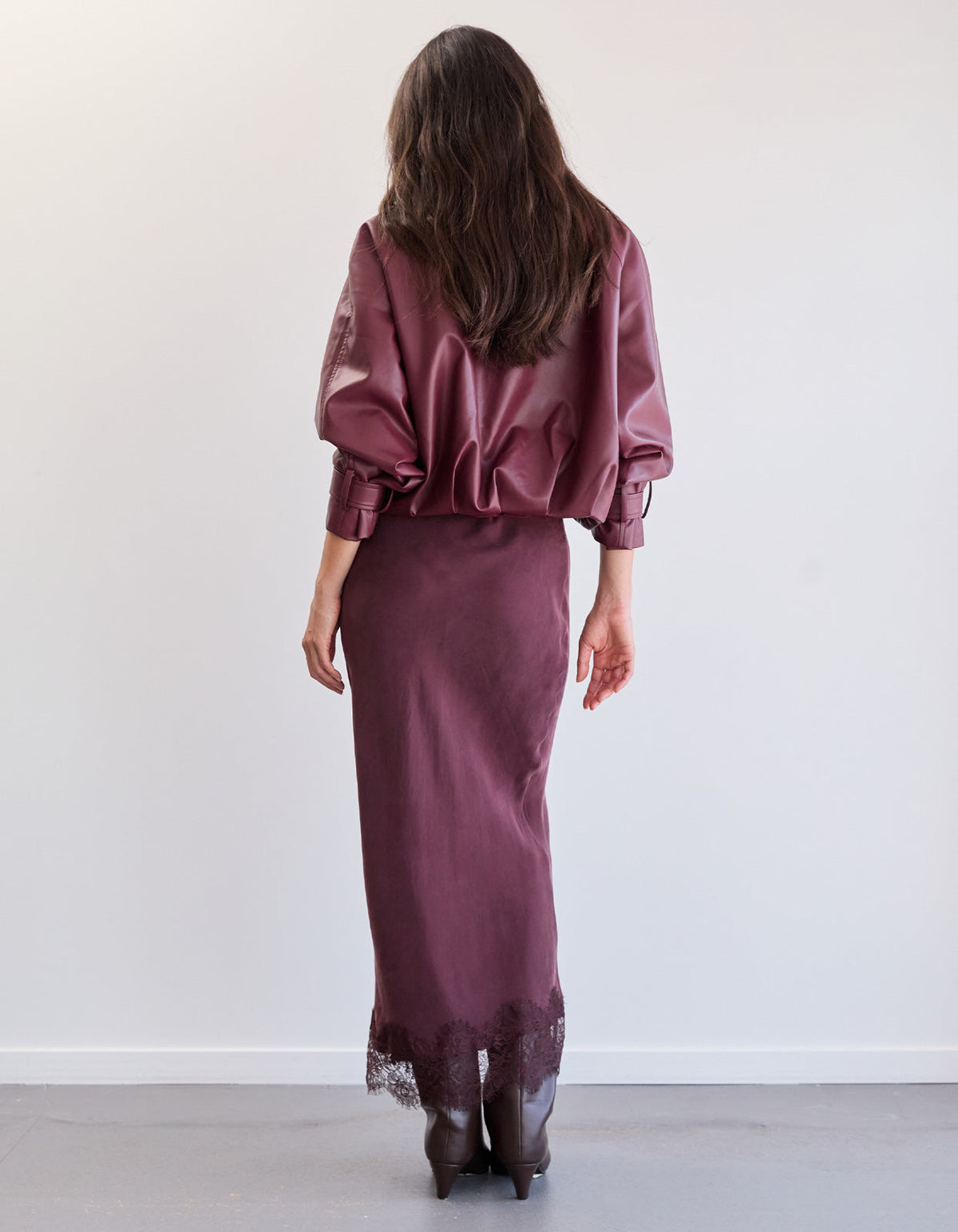 Haven Skirt - Burgundy