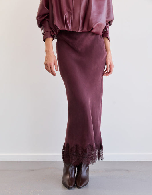 Haven Skirt - Burgundy