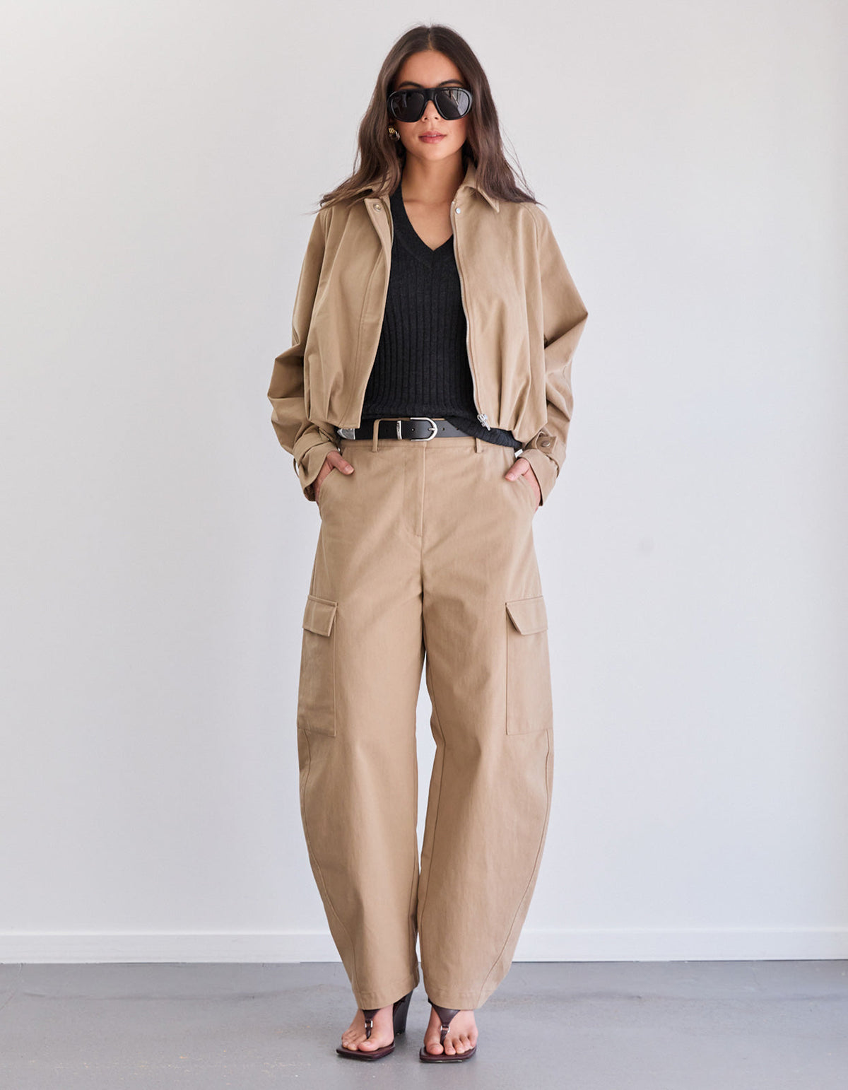 Loxley Barrel Pant - Tan