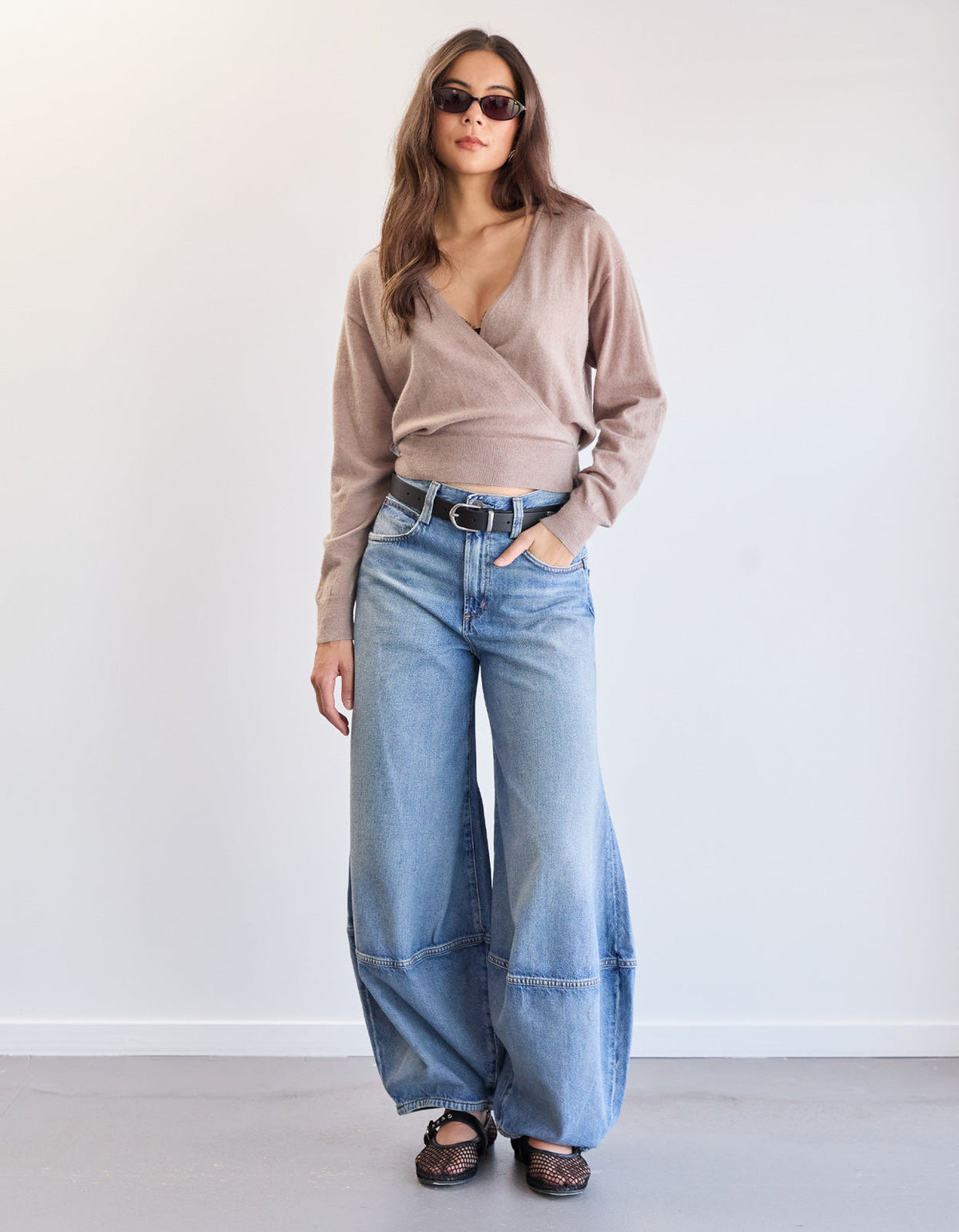 Sable Wrap Cardigan - Beige