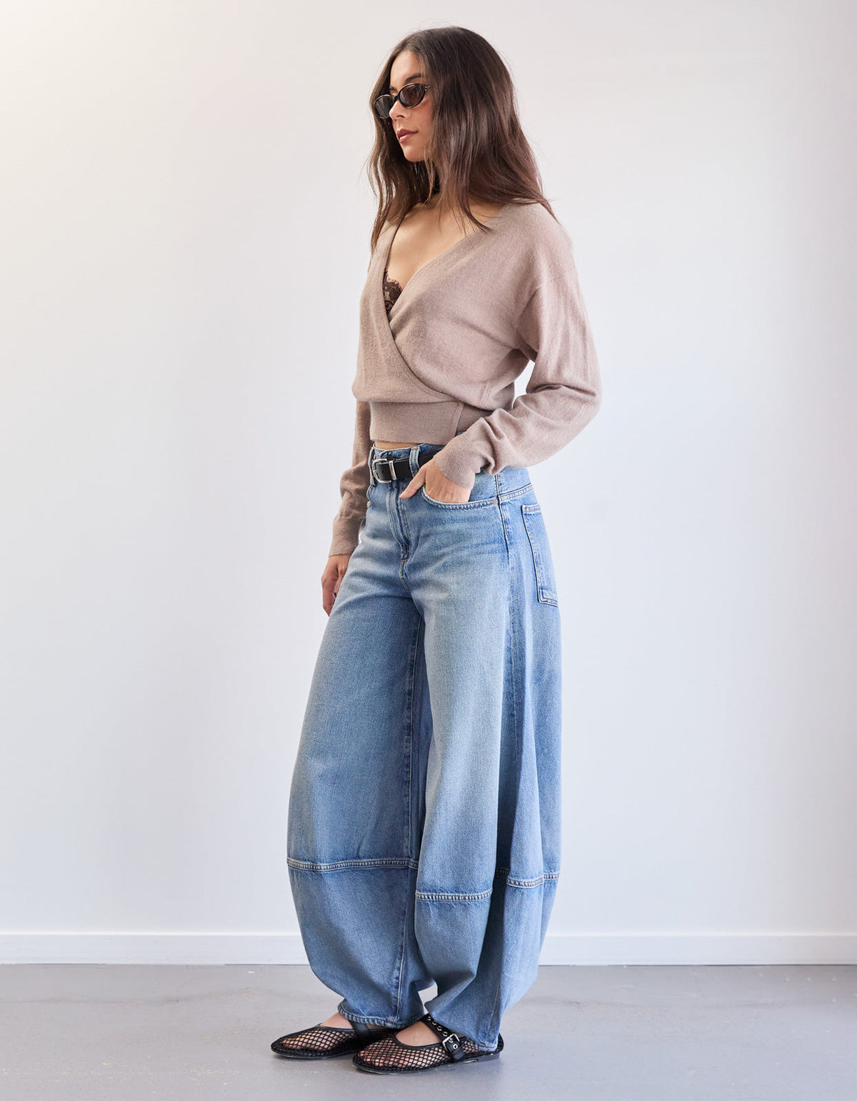 Sable Wrap Cardigan - Beige