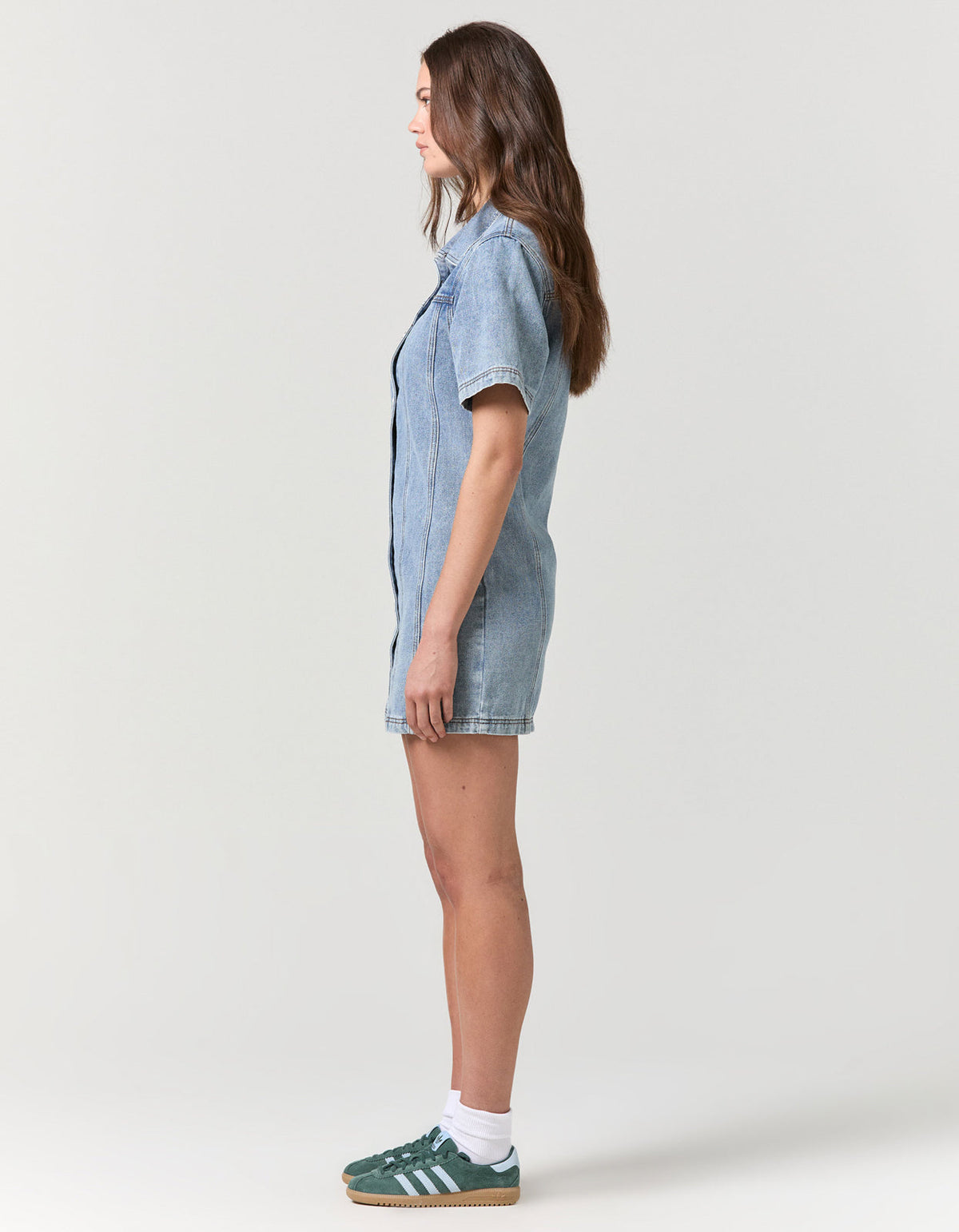 Delilah Denim Dress - Mid Blue