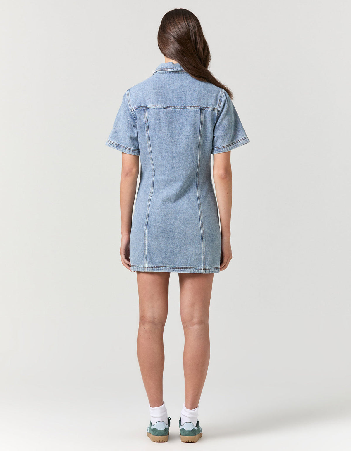 Delilah Denim Dress - Mid Blue