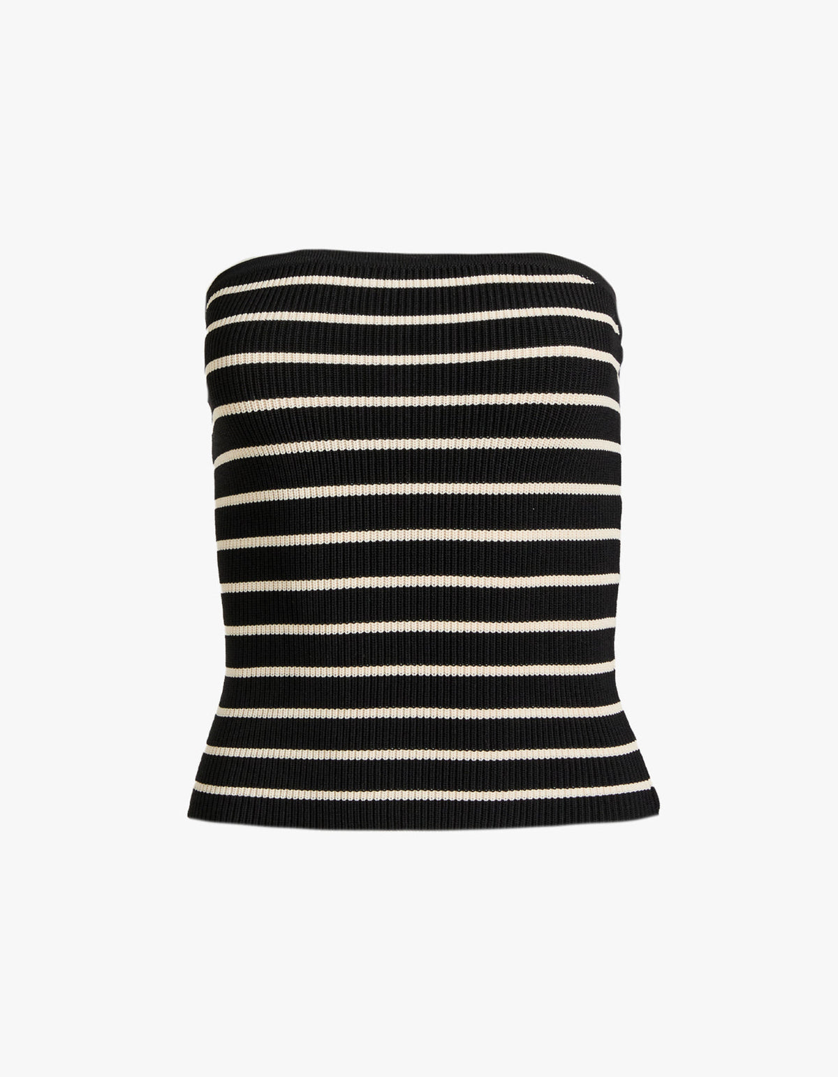 Tilly Knit Bustier - Black/Cream