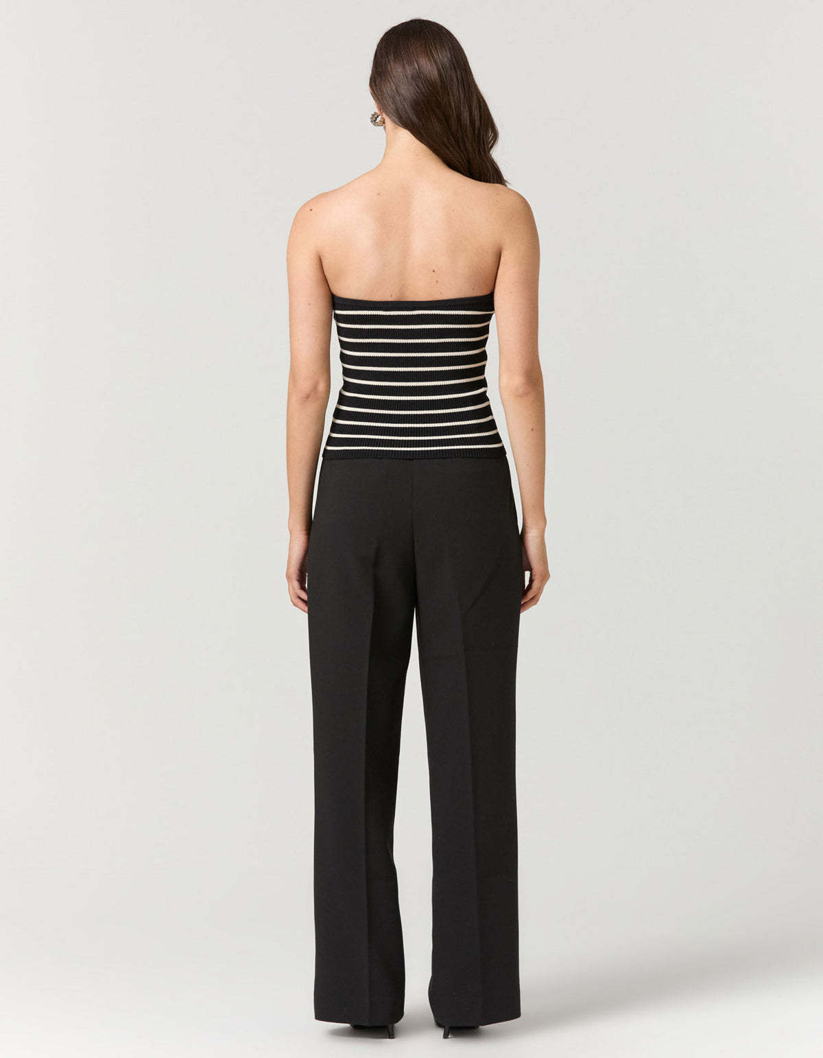 Tilly Knit Bustier - Black/Cream