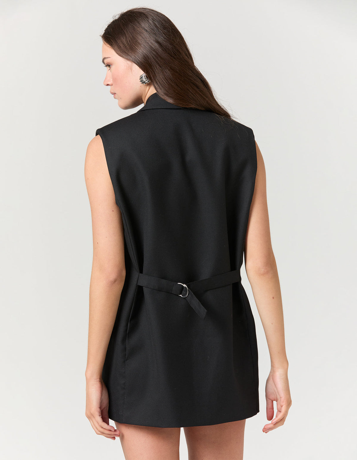 Isabelle Blazer Vest - Black