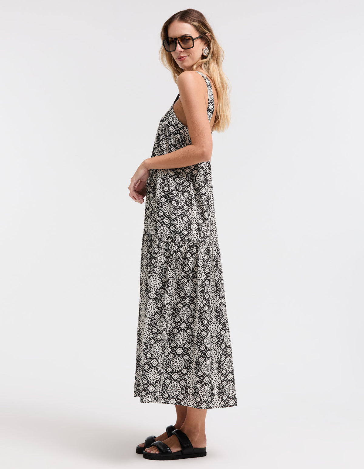 Hannah Dress - Black/White