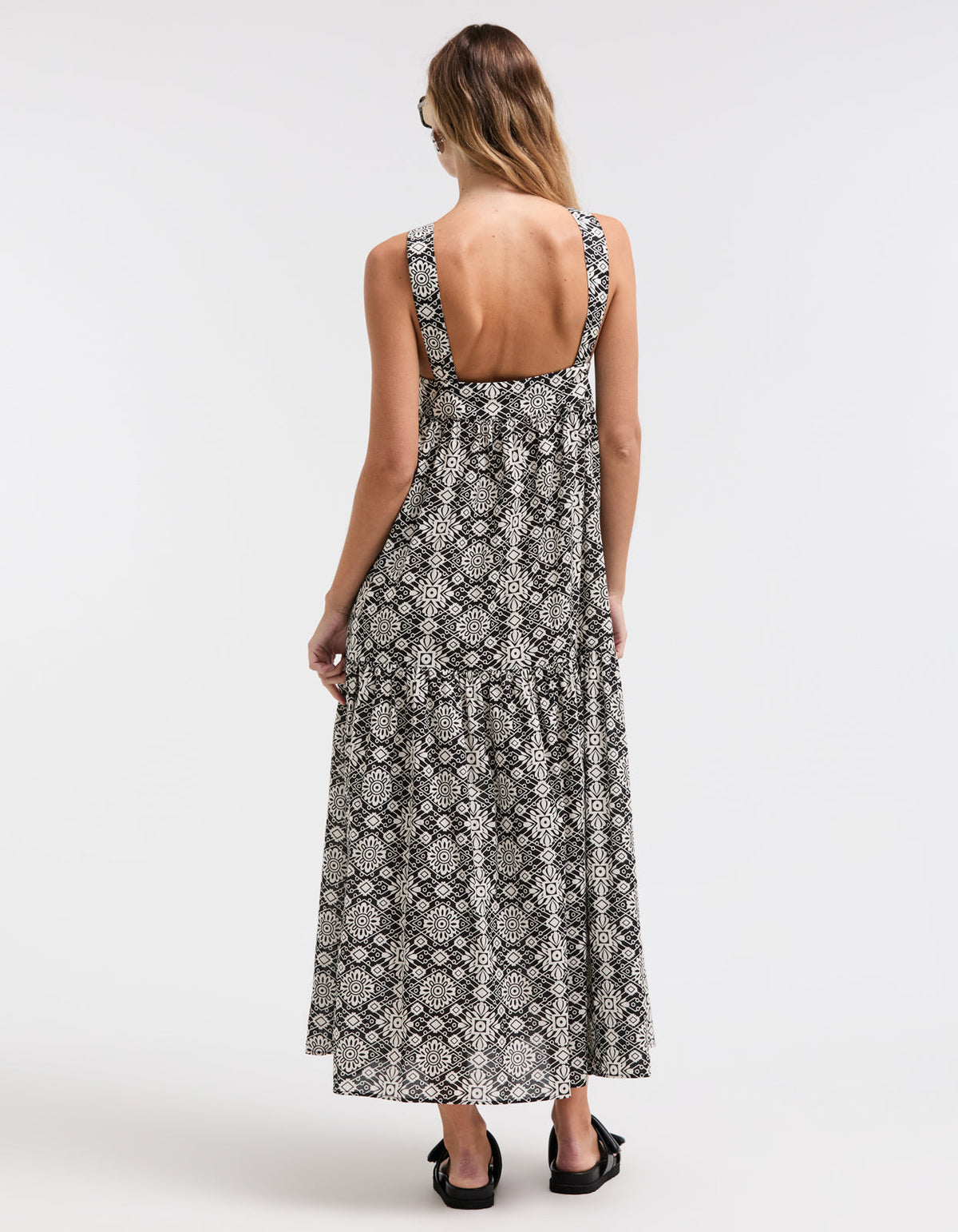 Hannah Dress - Black/White