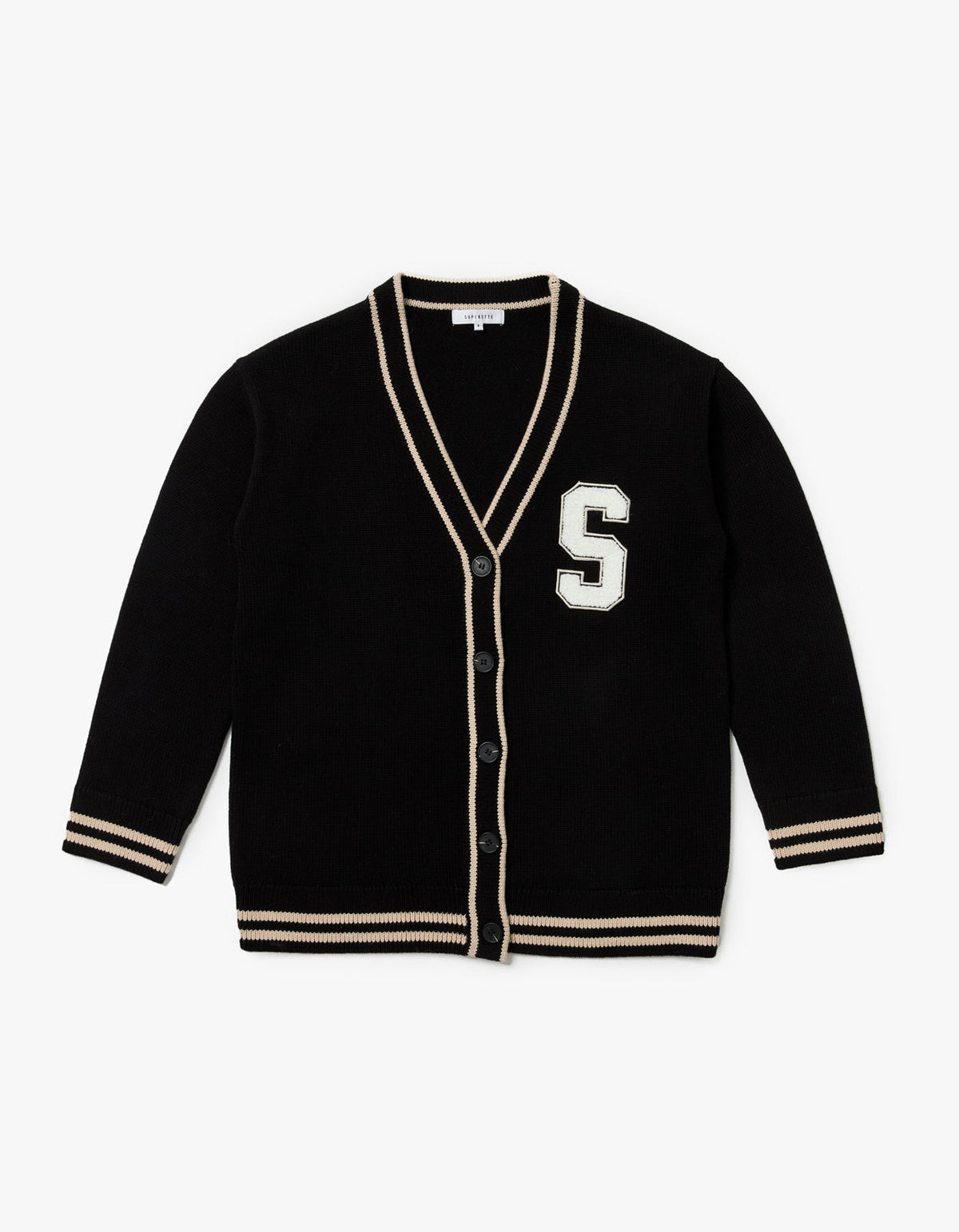 College Cardigan - Black
