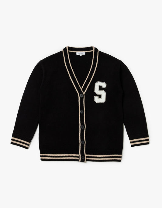 College Cardigan - Black