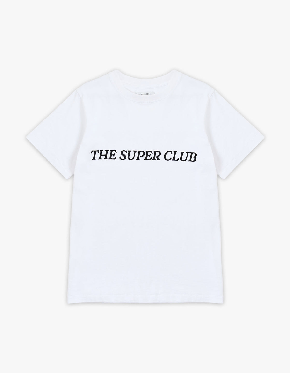 Super Club Tee - White/Black