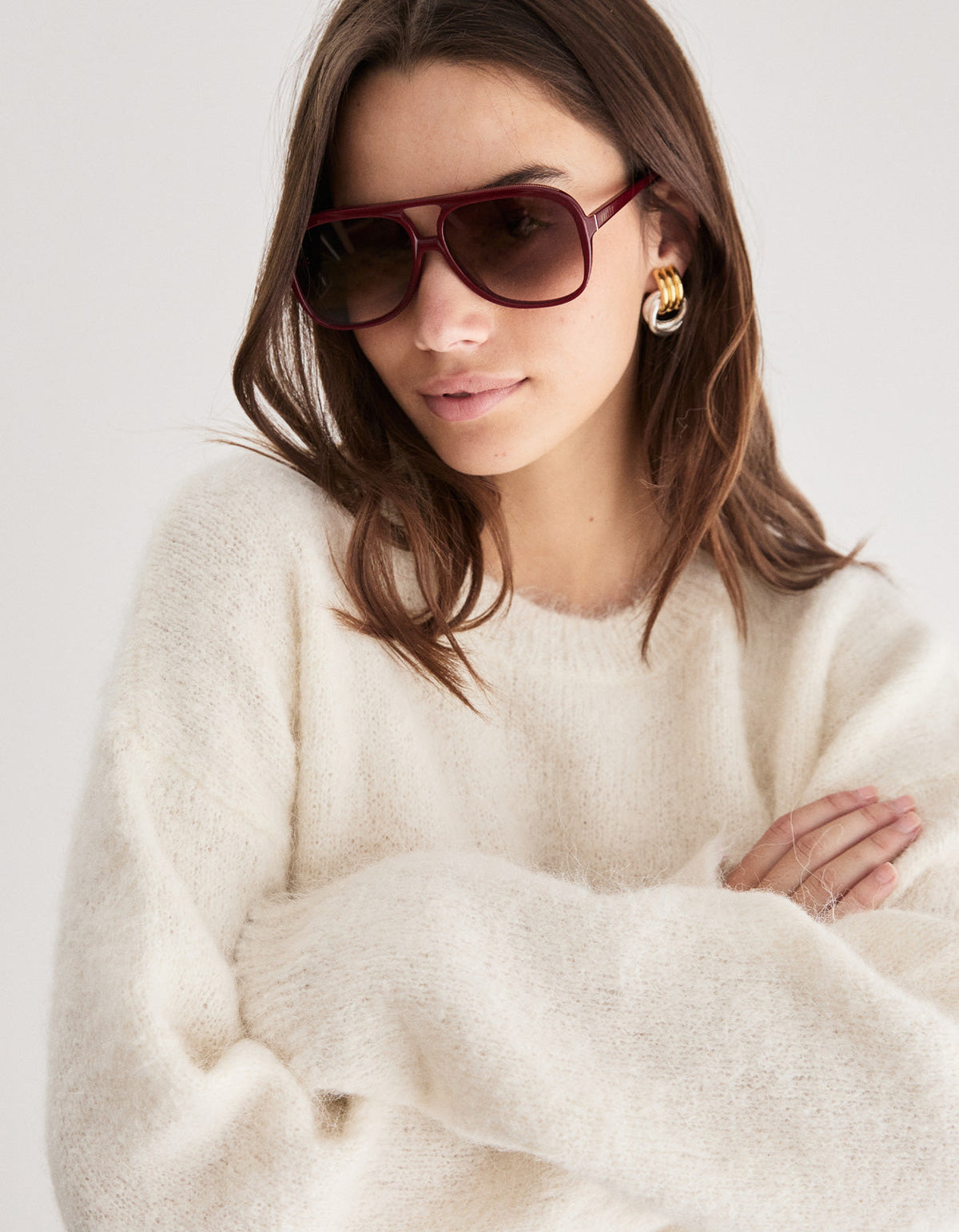 Sherwood Knit Crew - Cream