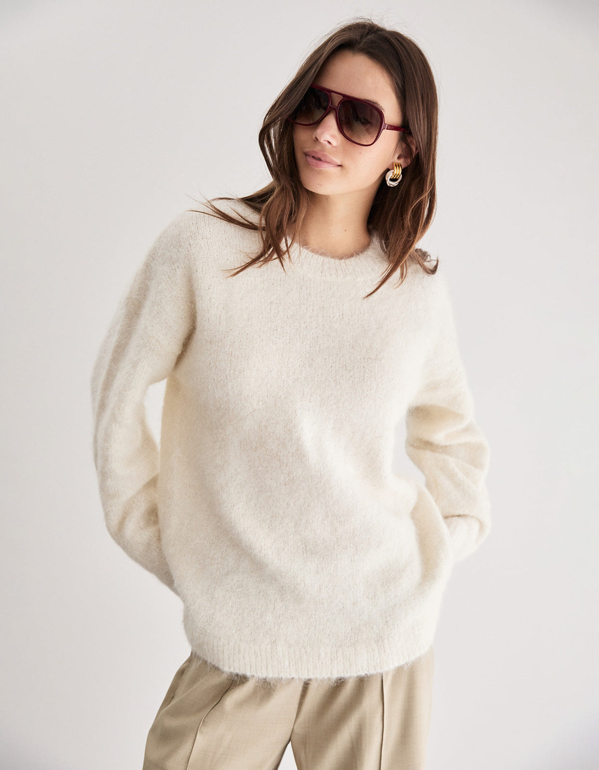 Sherwood Knit Crew - Cream