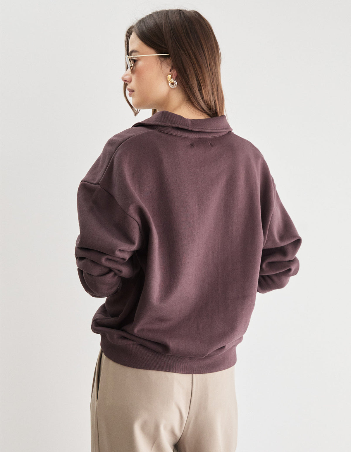 Cadillac Fleece Polo - Dark Chocolate
