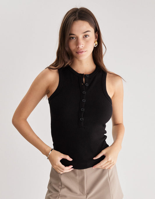 Polly Tank - Black