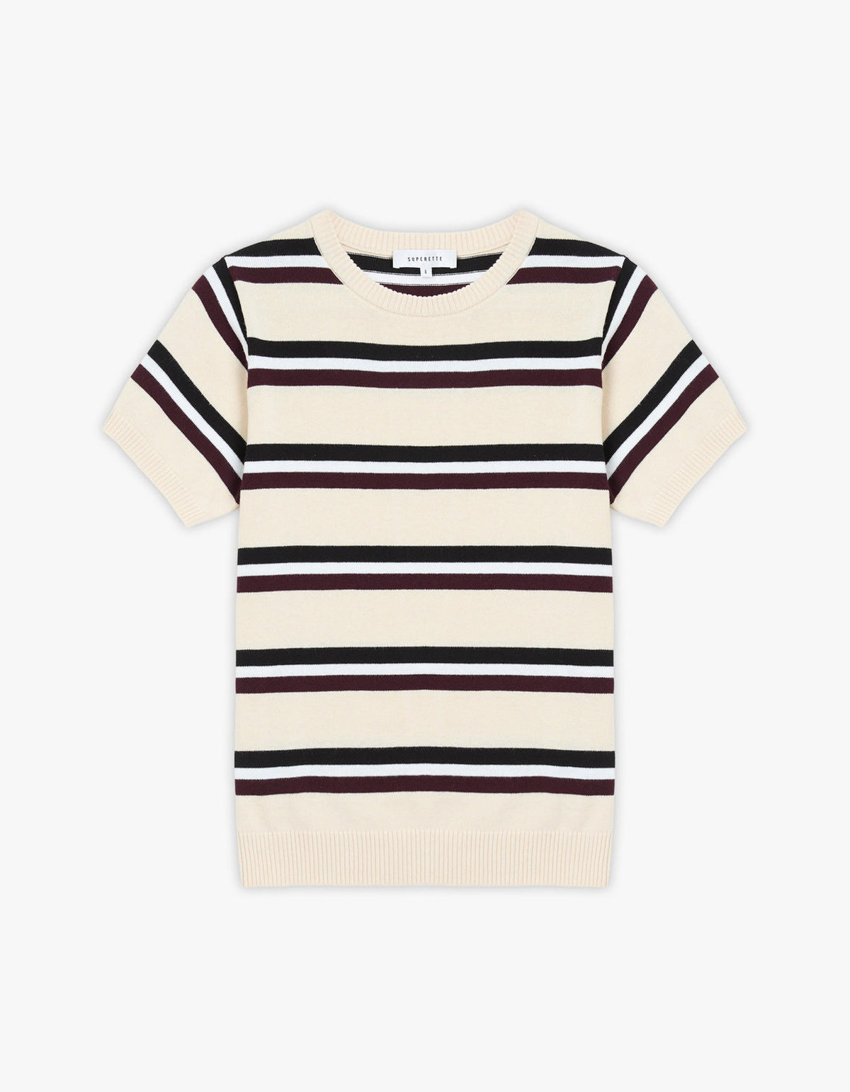 Capri Tee - Ivory Stripe